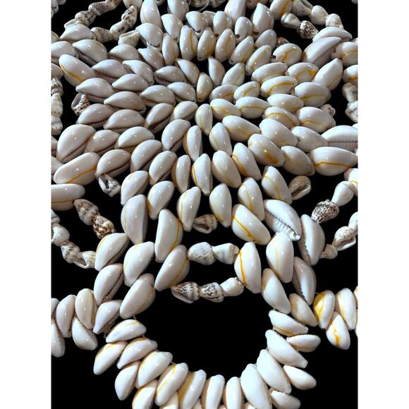 Vintage Cowrie Seashell Trivet Coaster Hot Pad Boho Wall Hanging Set Of 3 - Picture 2 of 5